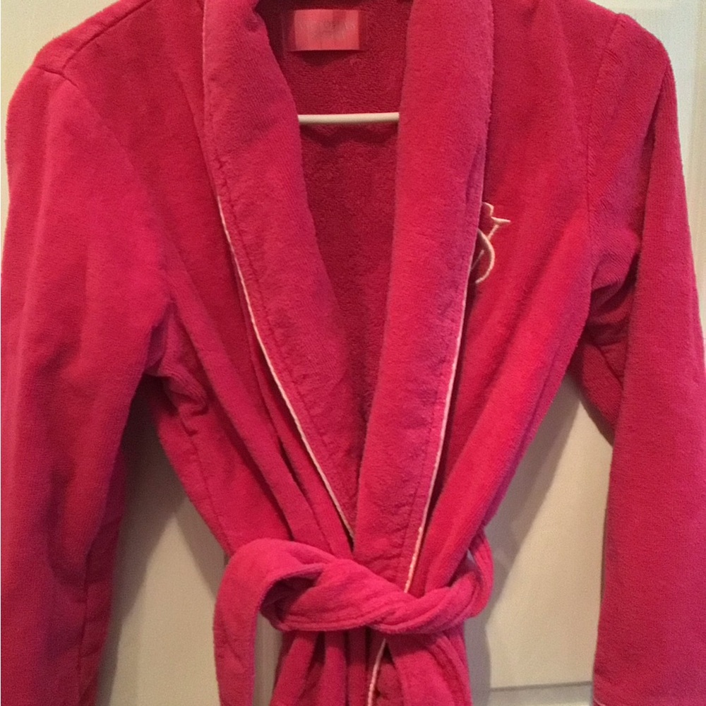 Victoria's Secret Fuchsia Plush Robe - Picture 2 of 5